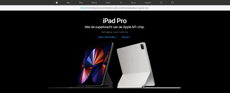 Hero-image homepage website Apple