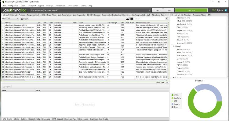 Technische SEO-tool Screaming Frog