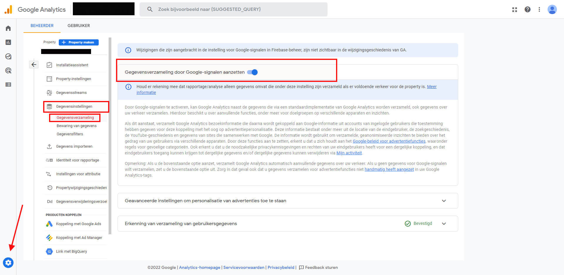 Persoonsgegevens voor overige Google-diensten