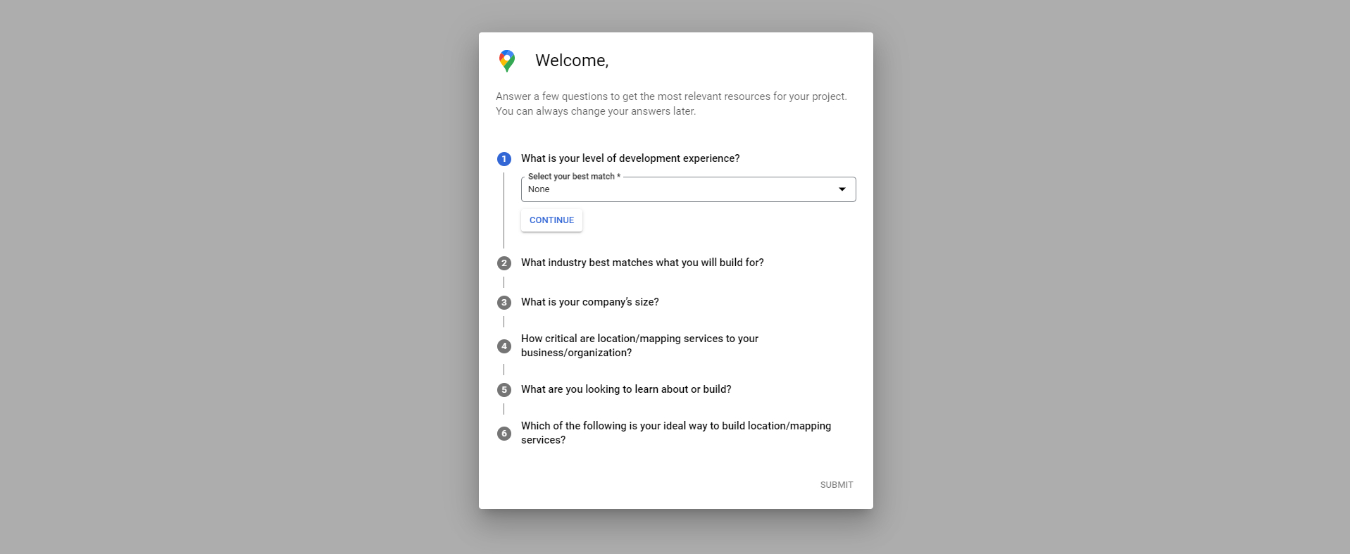 Algemene informatie Google API key