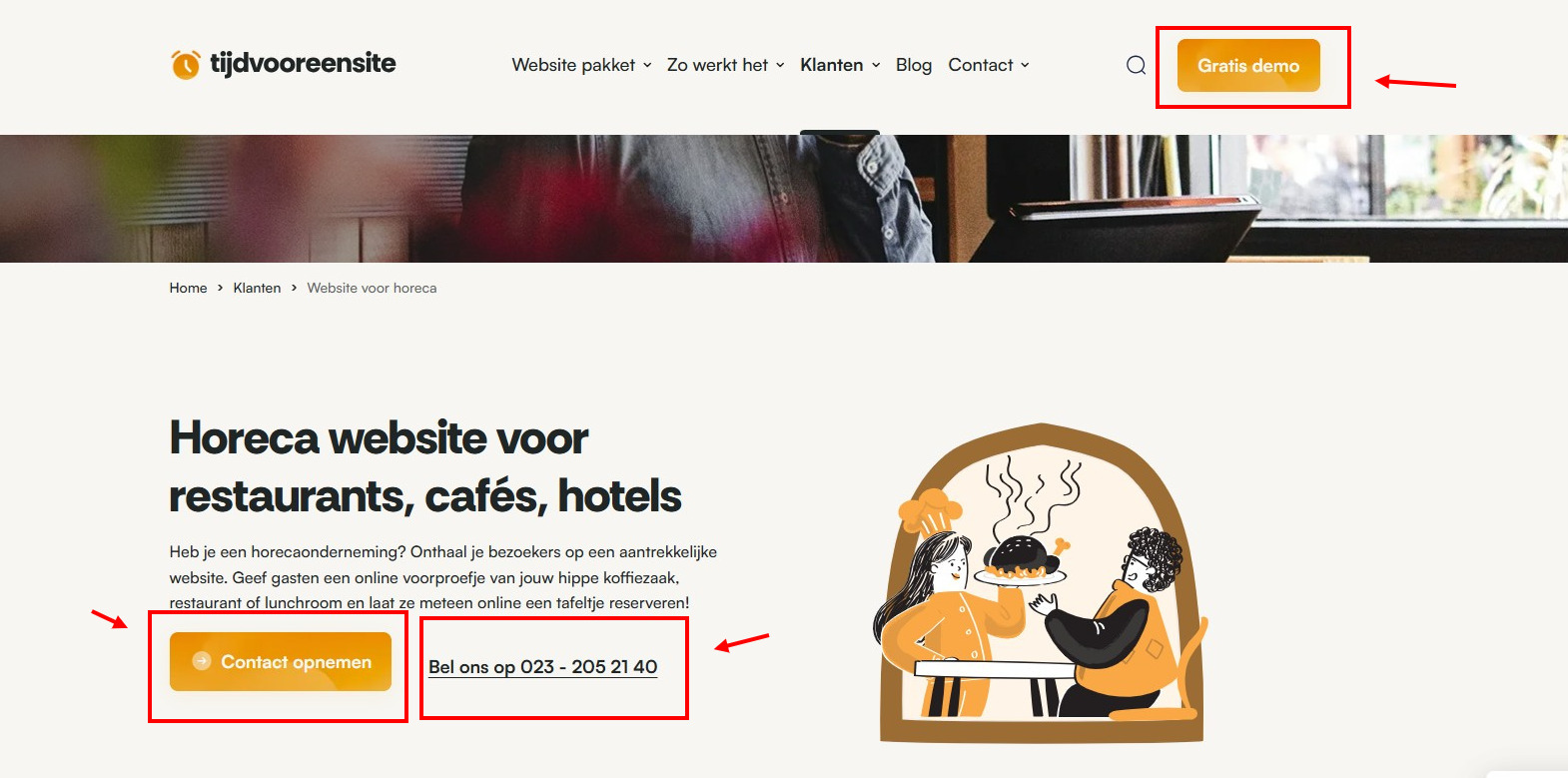 CTA-buttons op Tijdvooreensite Haarlem CTA-buttons op Tijdvooreensite Haarlem