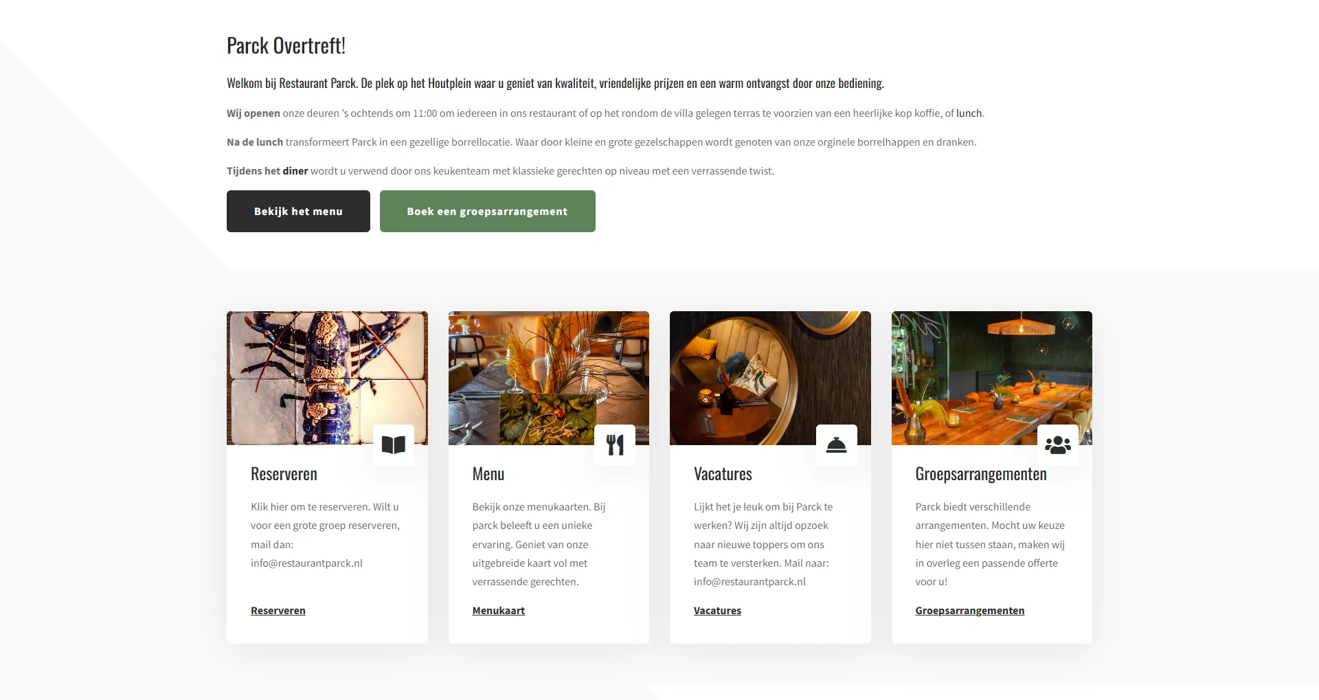 homepage Restaurant Parck