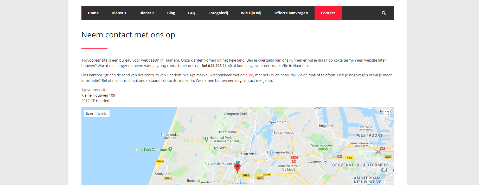 Een contactpagina aanmaken Een contactpagina aanmaken