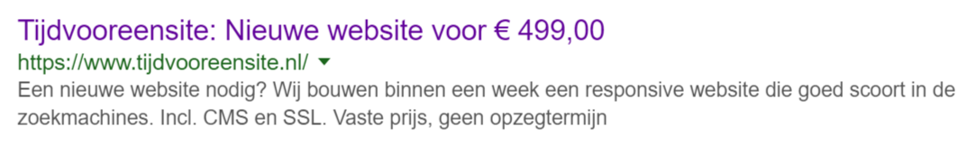 Goede meta description voor jouw website Goede meta description voor jouw website