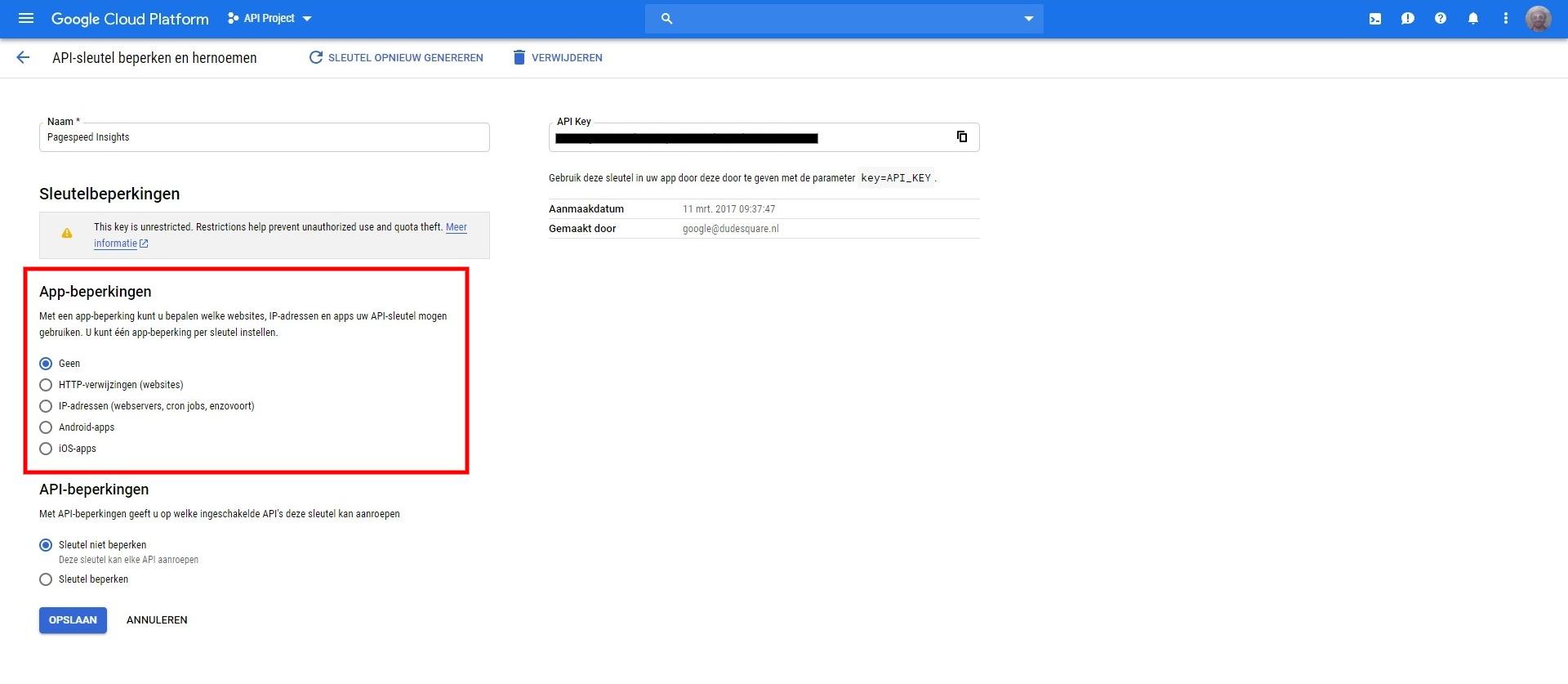 App-beperkingen kiezen App-beperkingen kiezen