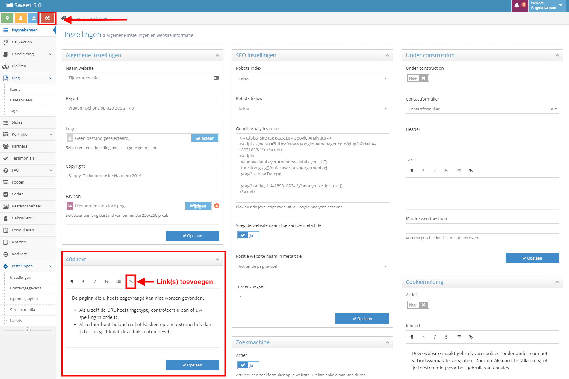 404-pagina zelf aanpassen in het CMS