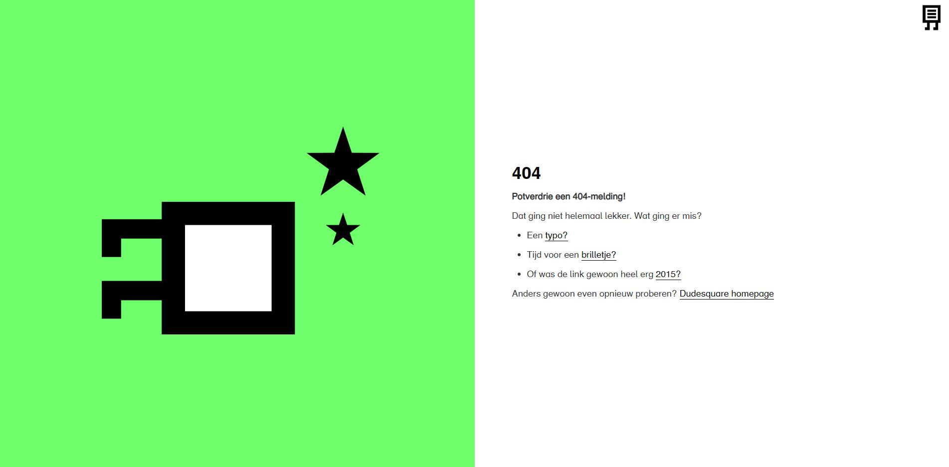 404-pagina webbouwer Dudesquare in Haarlem