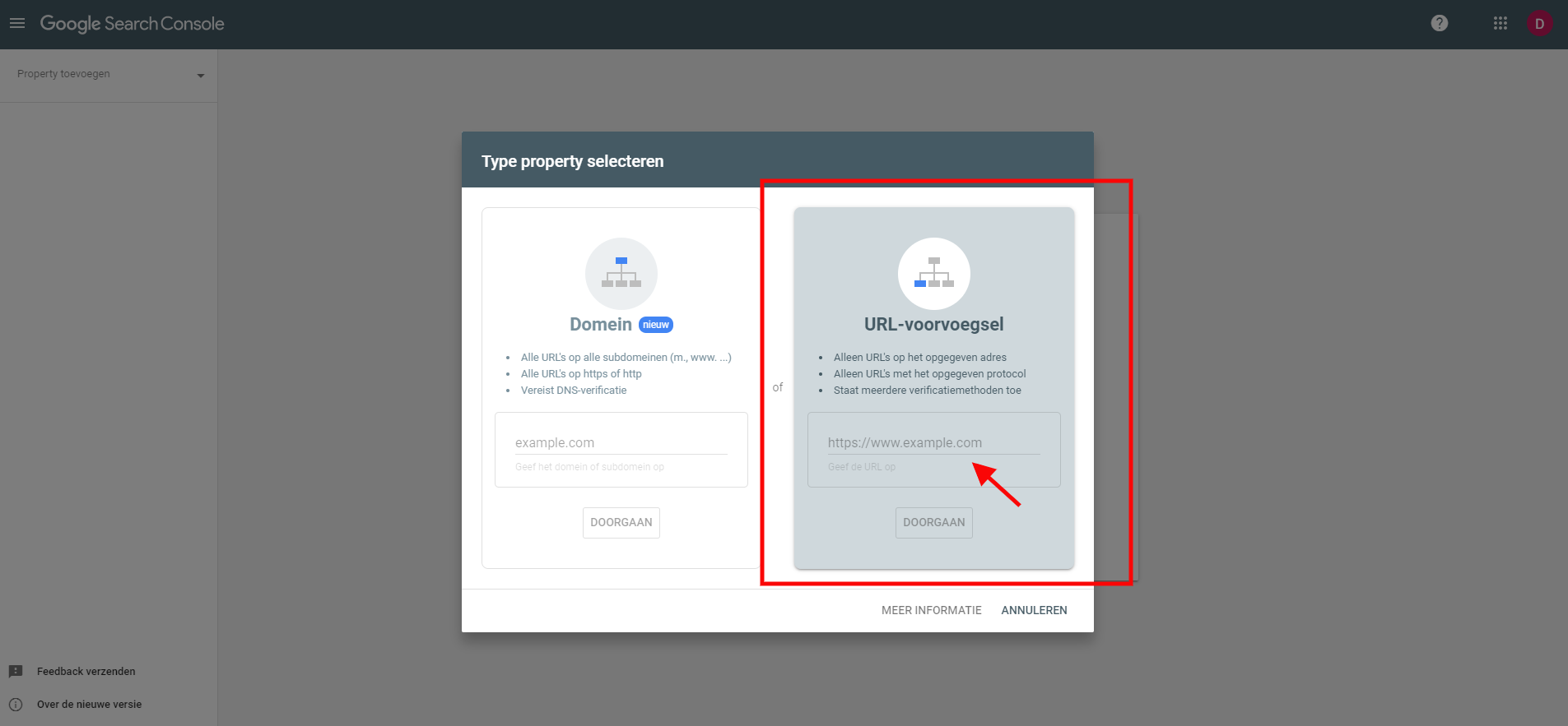 URL-voorvoegsel toevoegen URL-voorvoegsel toevoegen