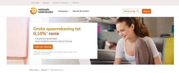 Website Nationale Nederlanden