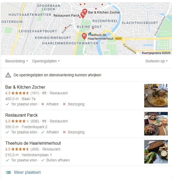 Lokale zoekresultaten restaurant Haarlem Lokale zoekresultaten restaurant Haarlem