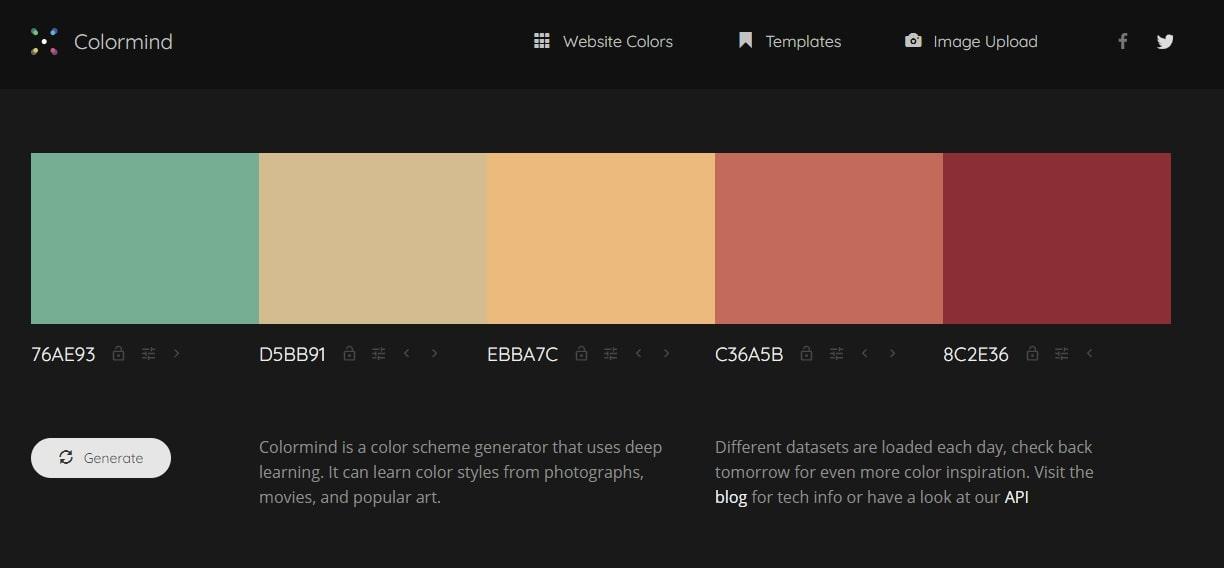 Perfect kleurenpalet website - Tijdvooreensite