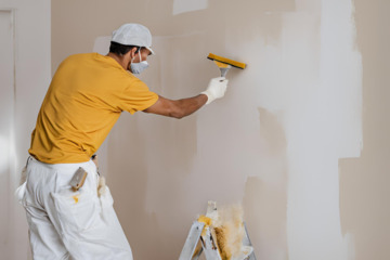 Schilders website voor Blauwe Maan Vastgoedonderhoud