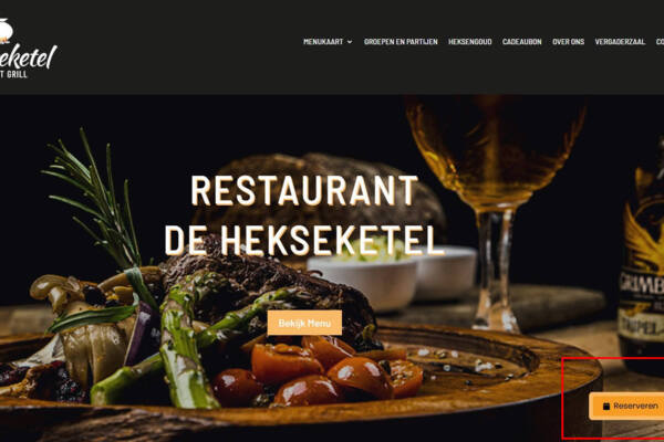 Ingeklapte Restomanager widget