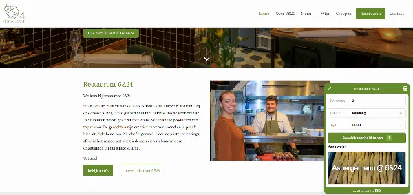 Reserveerwidget Tebi uitgeklapt