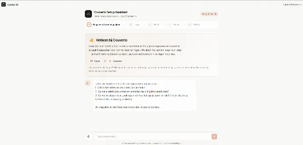 Onboarding Couverto reserveringssysteem Onboarding Couverto reserveringssysteem
