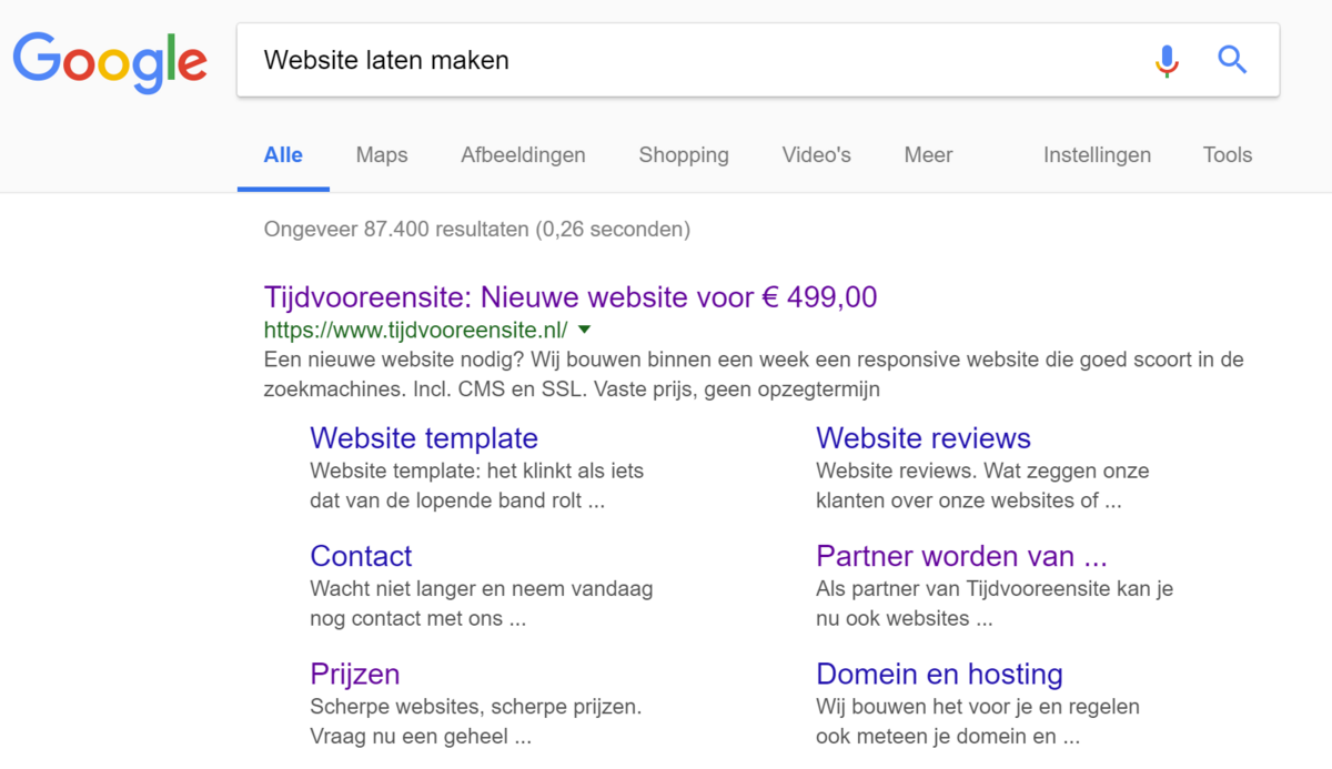 meta description voorbeeld