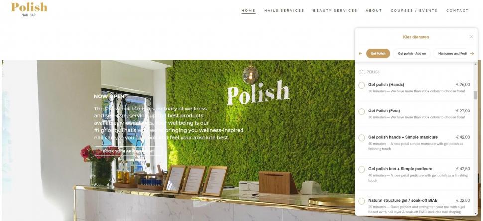 Beauty behandeling online boeken bij Polish Nail Bar Amsterdam